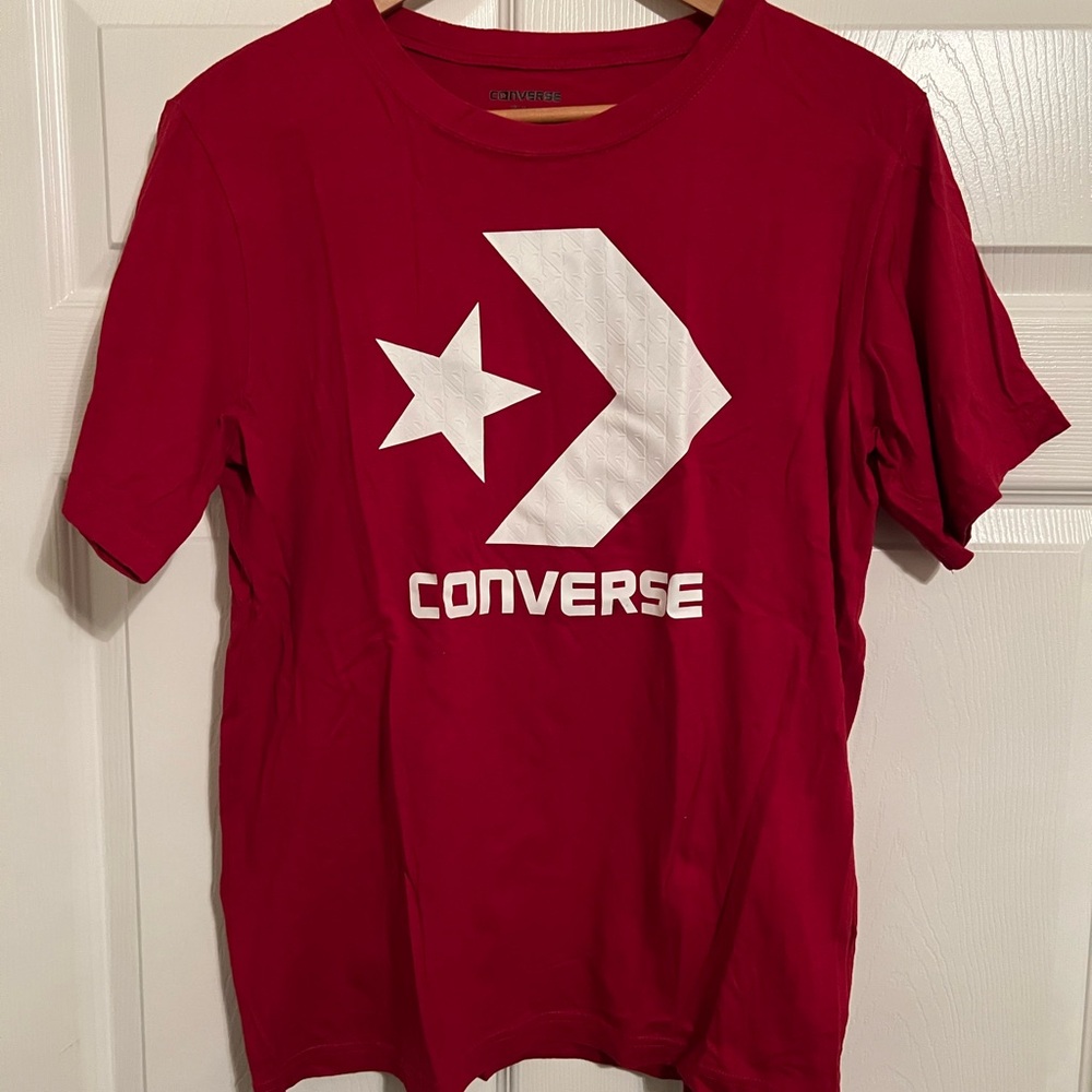 Converse Red and White Star Chevron Tee